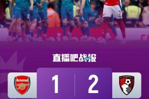 5轮仅1胜阿森纳近乎摆烂5轮丢9分，全主力告负且欧冠0-1劣势